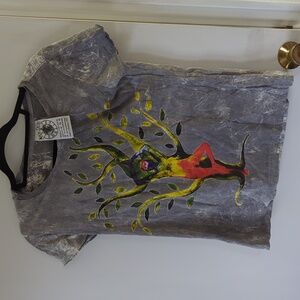 Thailand Tee Shirt Yoga Design M